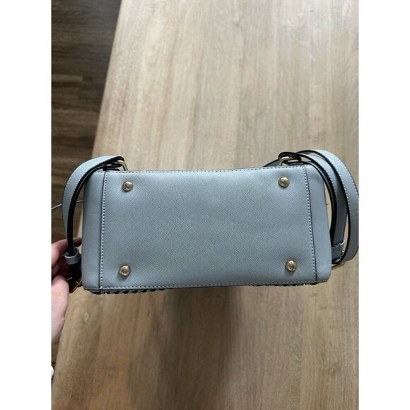 CALPAK Kaya Faux Leather Round Backpack in Blue - Picture 10 of 10